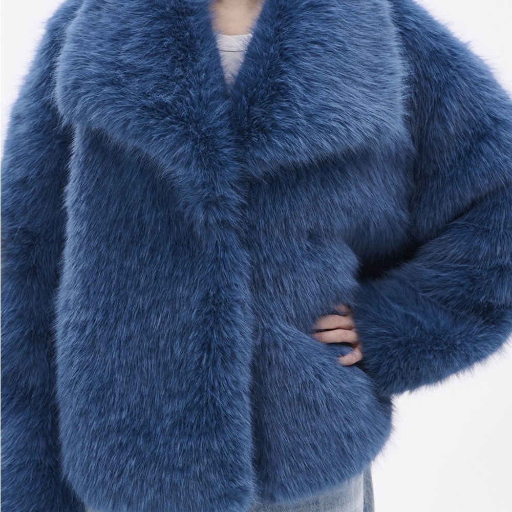 Azalea Wang Blue Faux Fur Jacket
SOLD OUT ONLINE